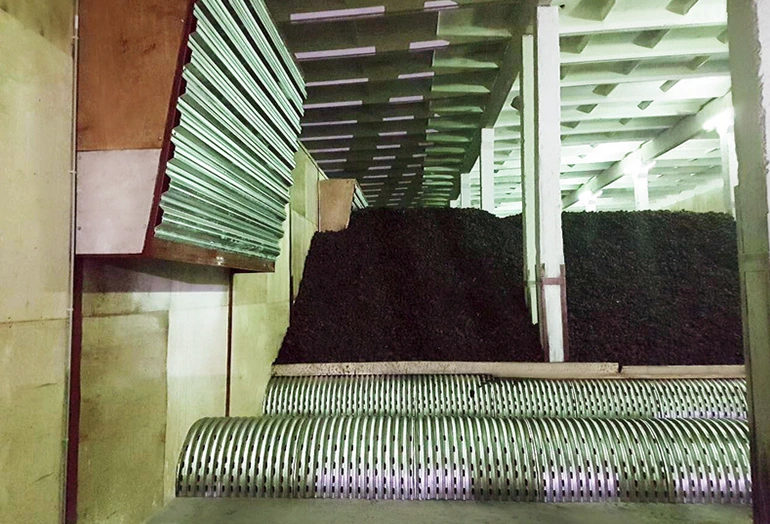 Активная вентиляция в овощехранилище с навальным хранением