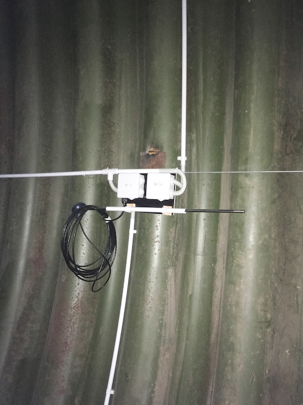 Система телеметрии (датчиков) в камере хранения яблок, ФХ Януш (камера на 240 тонн, 2019 год)